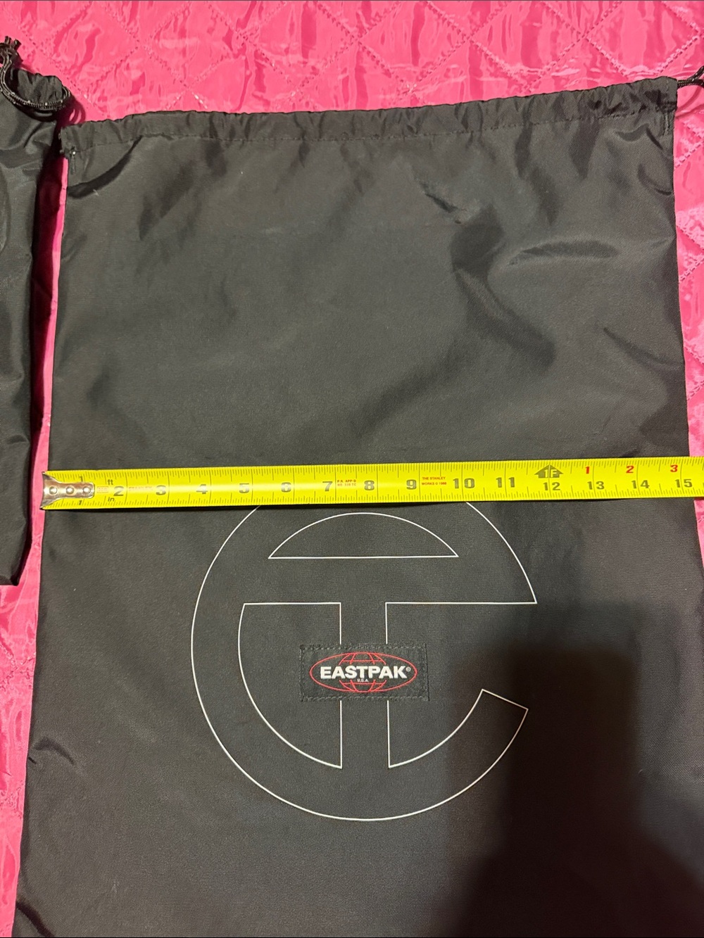 Telfar Eastpak Black Drawstring Dust Bags - Set of 2 - Picture 6 of 7